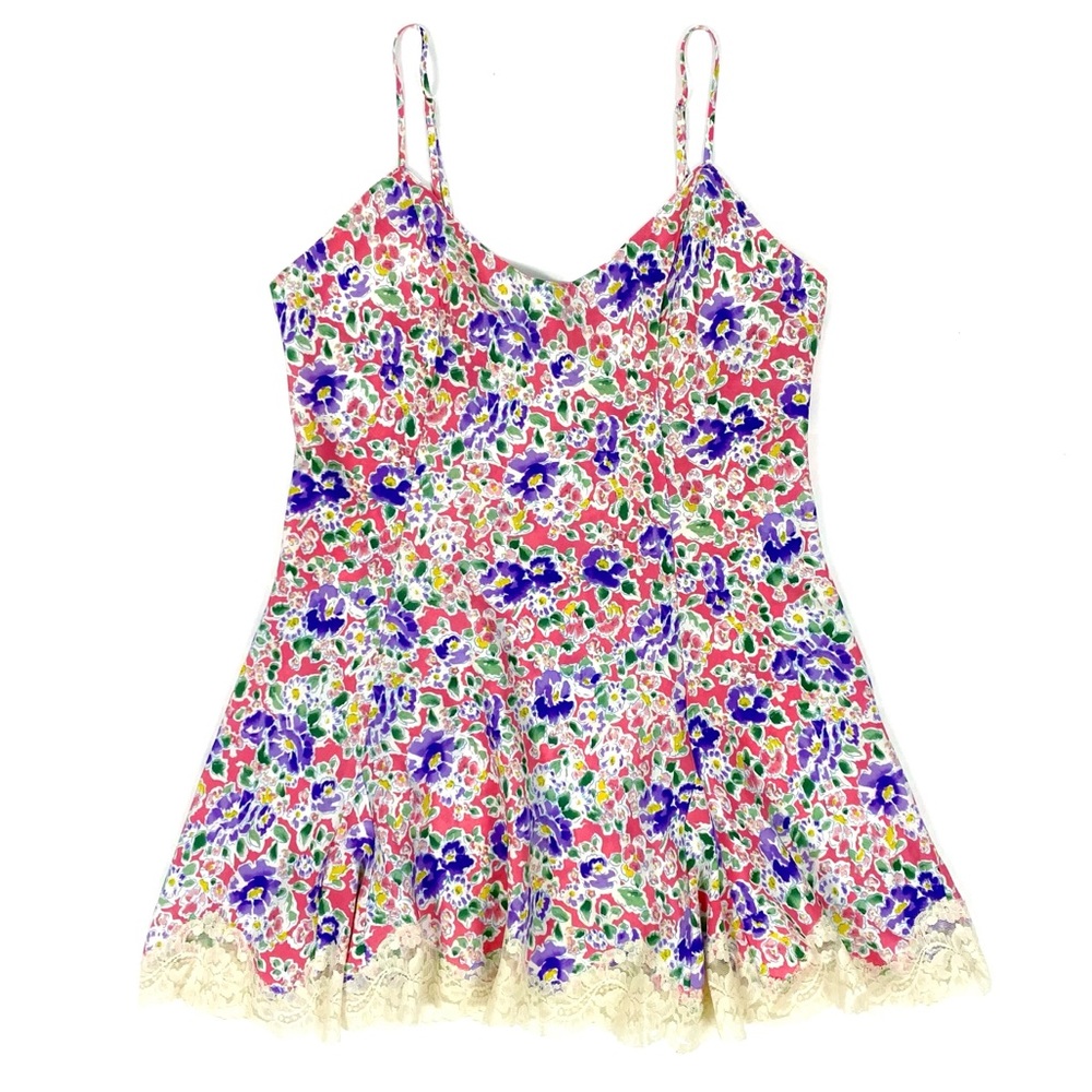Vintage 90s Victoria's Secret Floral Lace Slip Dress